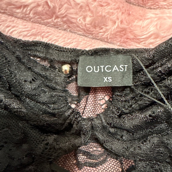 Black Outcast Lace Corset (bottoms listed separately) - Picture 4 of 6